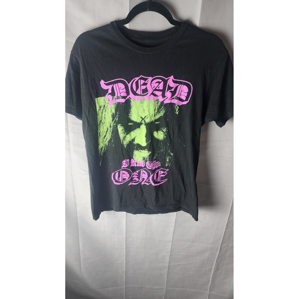 Rob Zombie Dragula Band T-Shirt Mens Medium Black Pink Green Vintage Graphic Tee